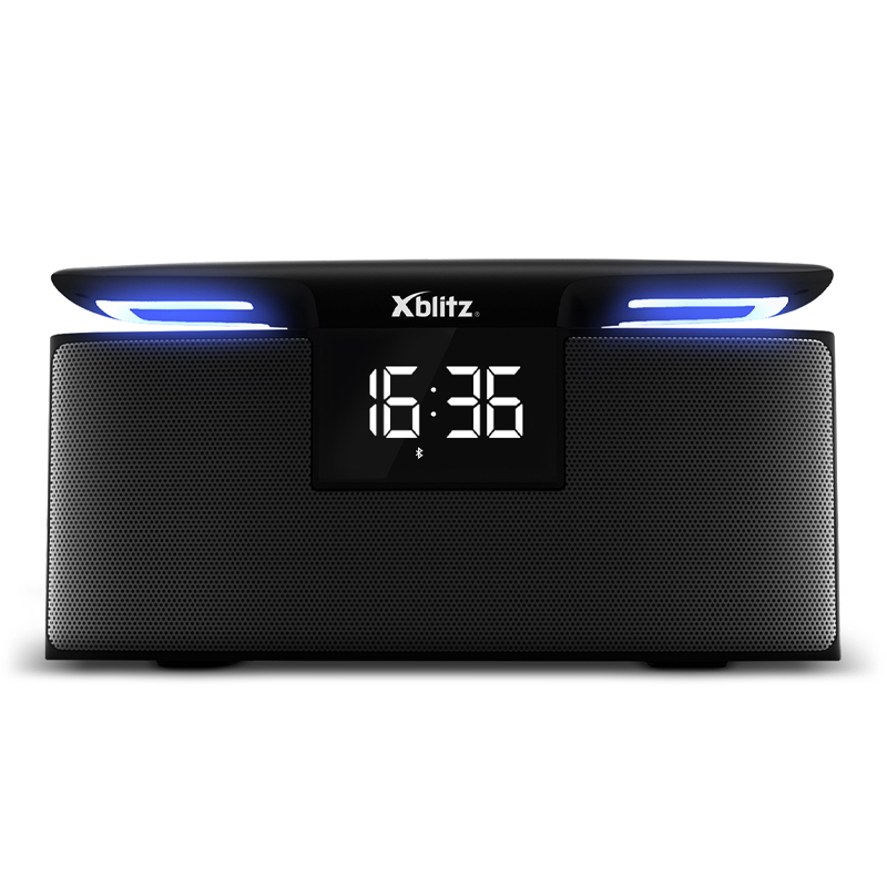 xblitz-harmony-bluetooth-lautsprecher-mit-wecker-und-nachtlicht image 1