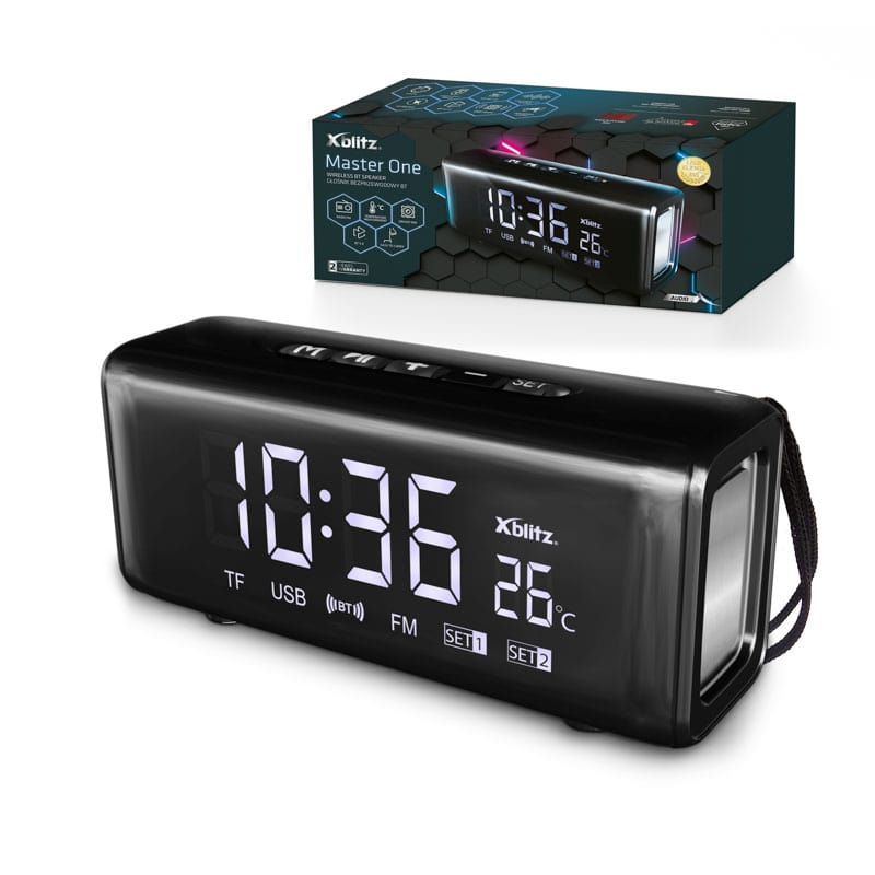 xblitz-master-one-bluetooth-lautsprecher-mit-fm-radio-und-uhr image 6