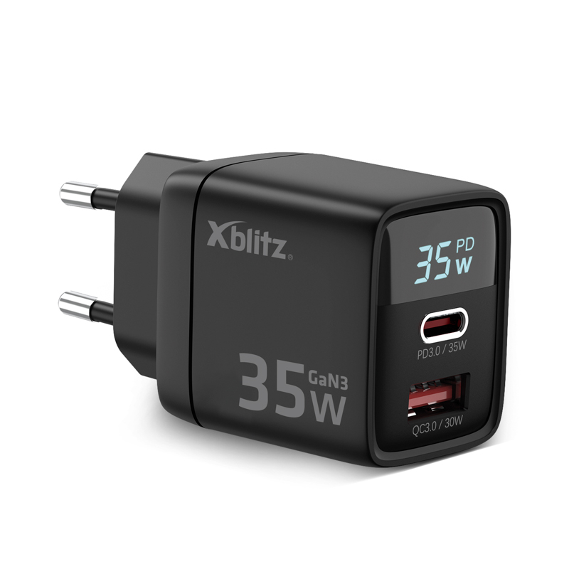 xblitz-xc1-gan3-usb-c-schnellladeger-t-mit-led-display image 2