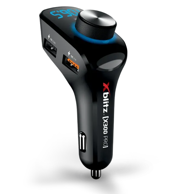 xblitz-x300-pro-fm-transmitter-freisprecheinrichtung-mit-bluetooth-und-3x-usb image 1
