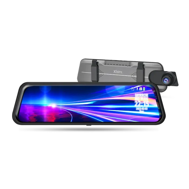 xblitz-mirror-hq-plus-spiegel-dashcam-vorn-hinten image 1