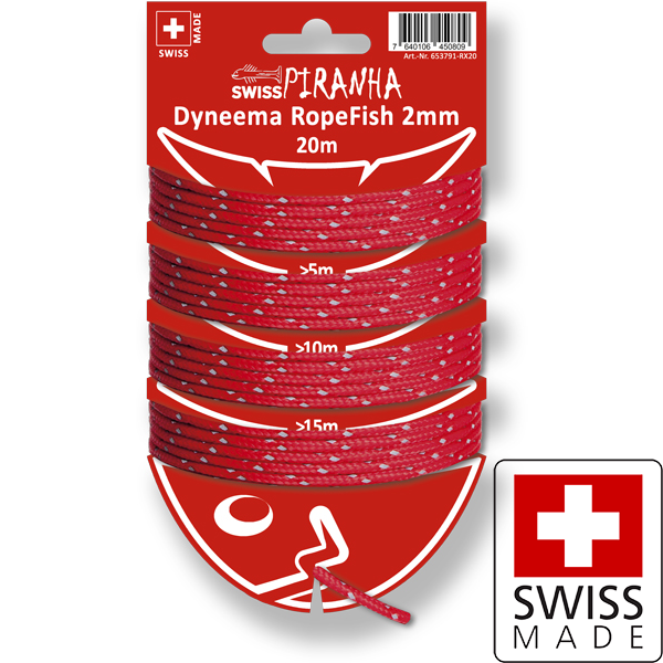 swiss-piranha-dyneema-ropefish-abspannseil-20-m-2-mm-rot-reflektierend image 1
