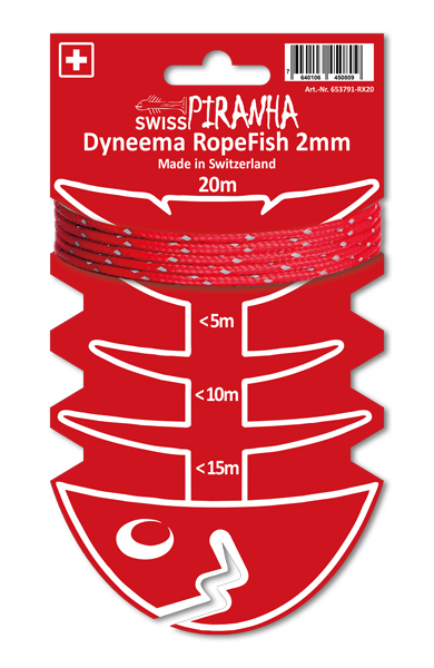swiss-piranha-dyneema-ropefish-abspannseil-20-m-2-mm-rot-reflektierend image 5