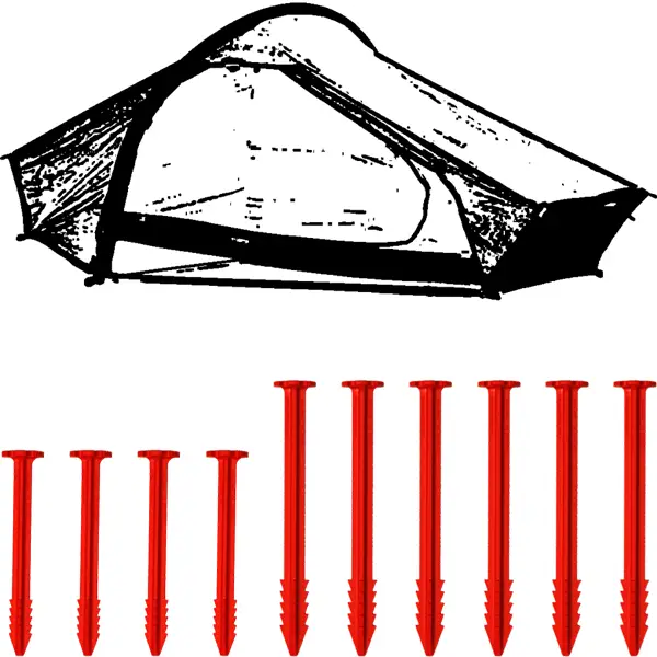 swiss-piranha-ultralight-peg-set-f-r-hilleberg-akto-10-teiliges-zelthering-set image 1