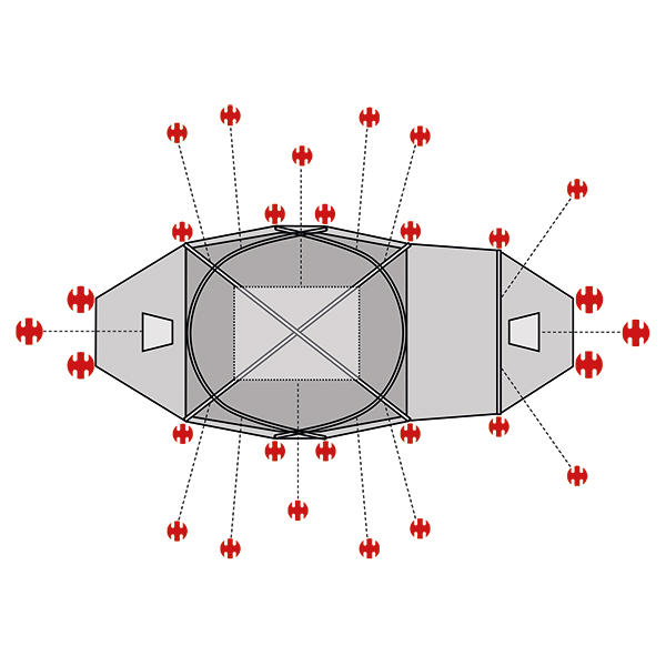 swiss-piranha-ultralight-peg-set-f-r-hilleberg-saitaris-28-teiliges-zelthering-s image 2