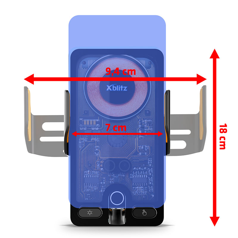 xblitz-fx7-exclusive-smartphone-autohalterung-mit-wireless-charging image 2