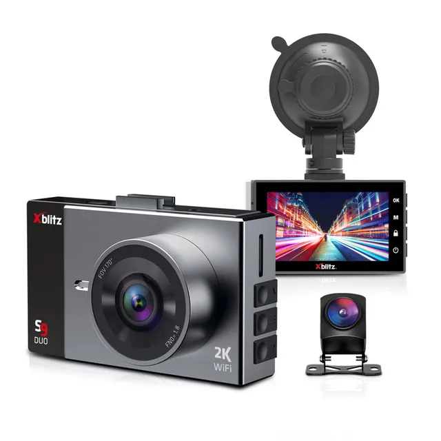 xblitz-s9-duo-dashcam-dual-autokamera-mit-wifi-und-g-sensor image 1