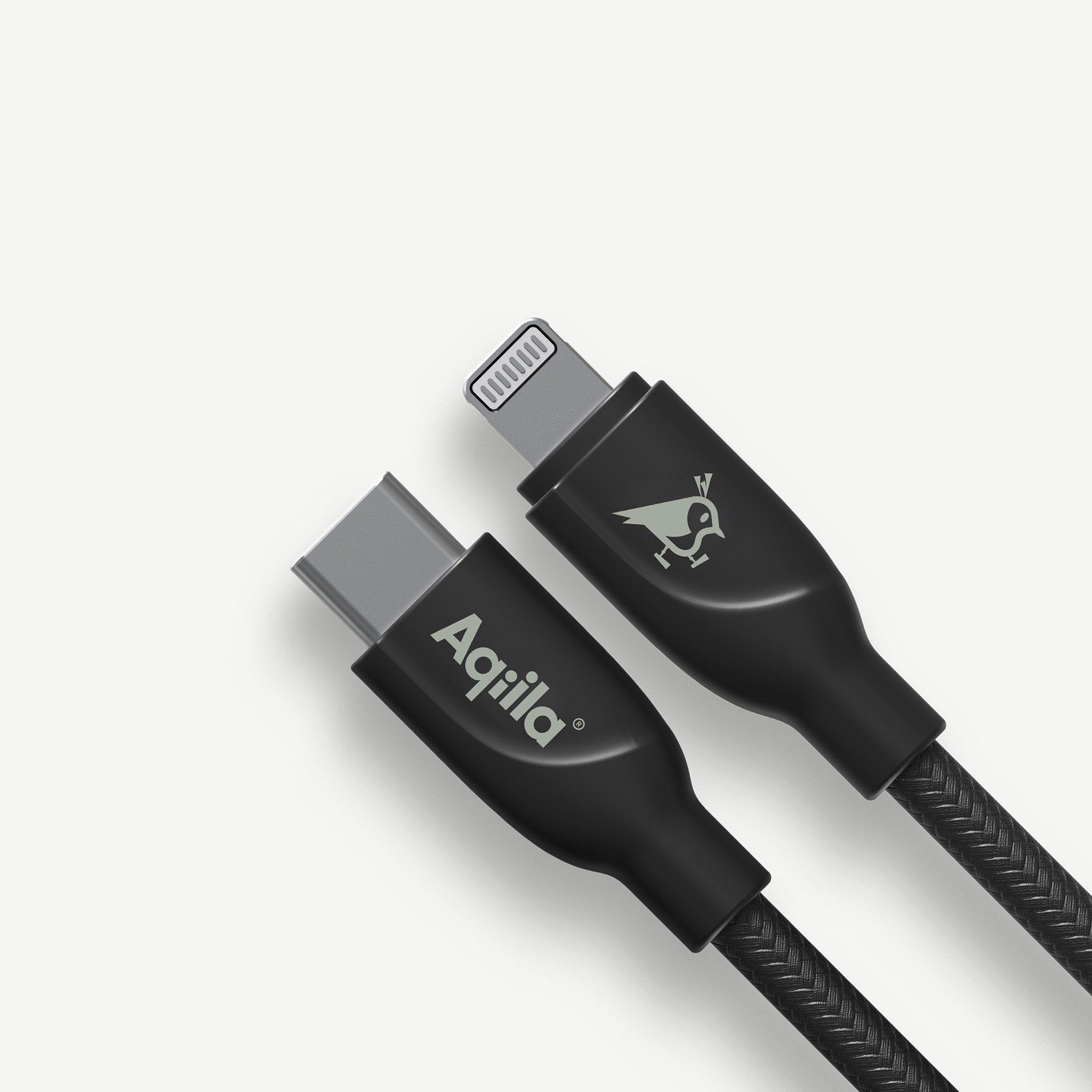 aqiila-cablebird-cb21-usb-c-auf-lightning-kabel-1-m-nylon image 1