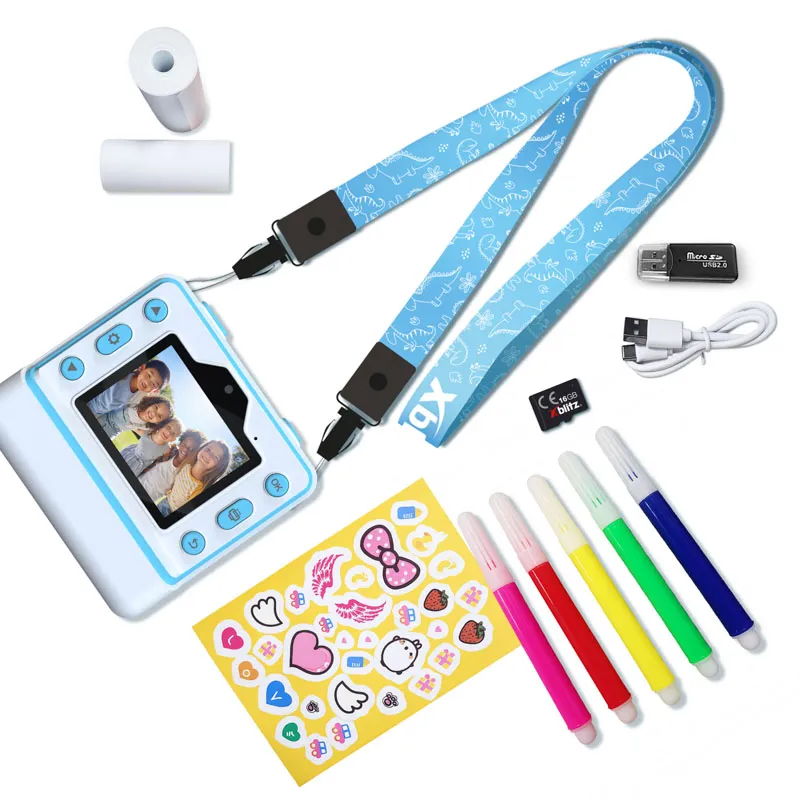 xblitz-flash-blue-kinder-sofortbildkamera-mit-thermodrucker image 8