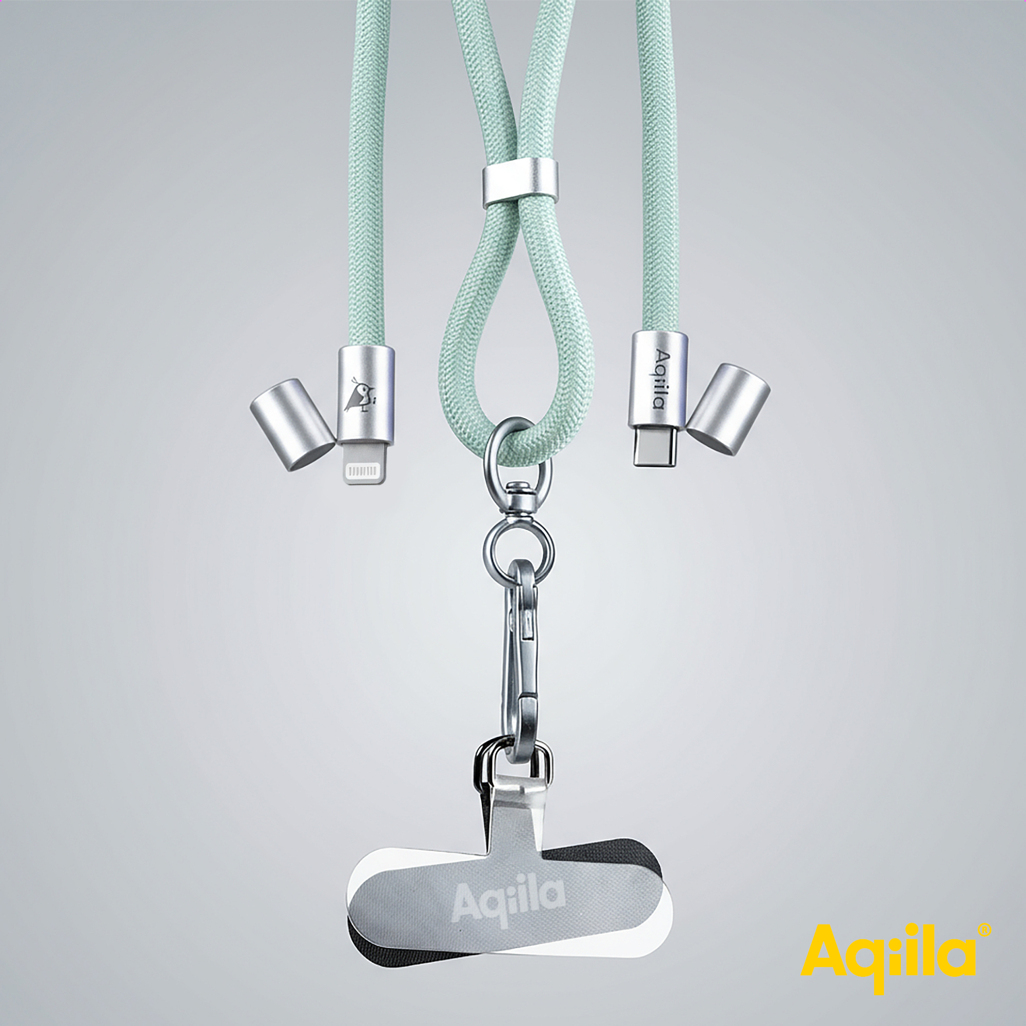 aqiila-lanyard-power-cable-lightning-handy-ladekabel-mit-umh-ngeband-gr-n image 6