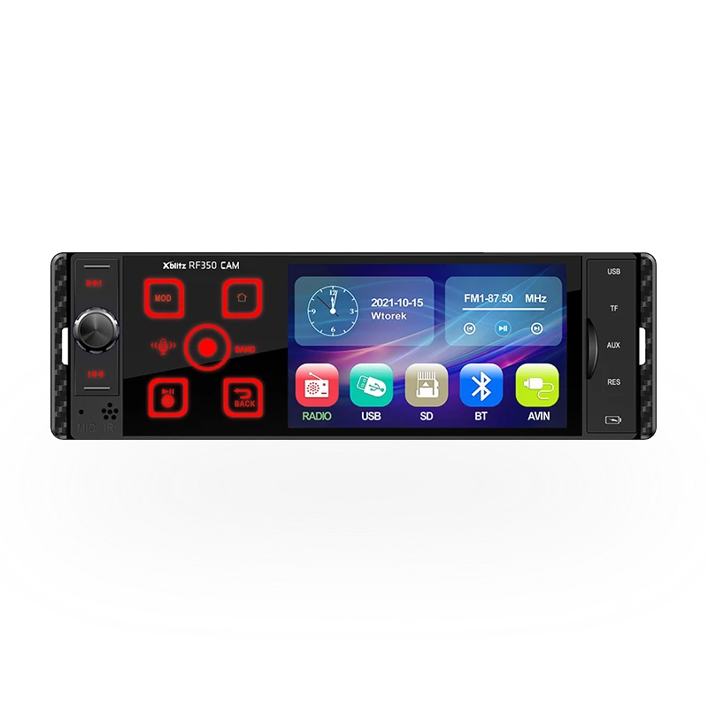 xblitz-rf-350-autoradio-mit-bluetooth-touchpanel-und-r-ckfahrkamera image 1
