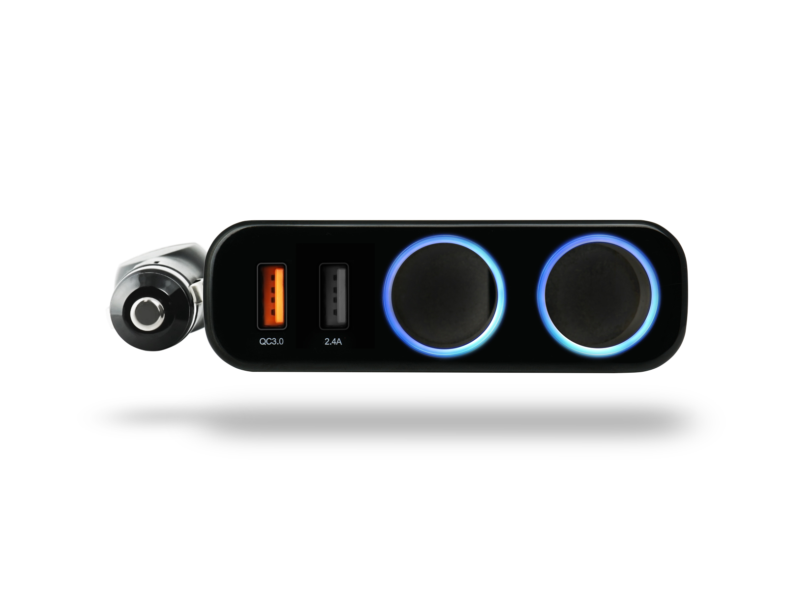 xblitz-r2-quick-charge-kfz-verteiler-2x-usb-2x-zigarettenanz-nder-qc-3-0 image 1
