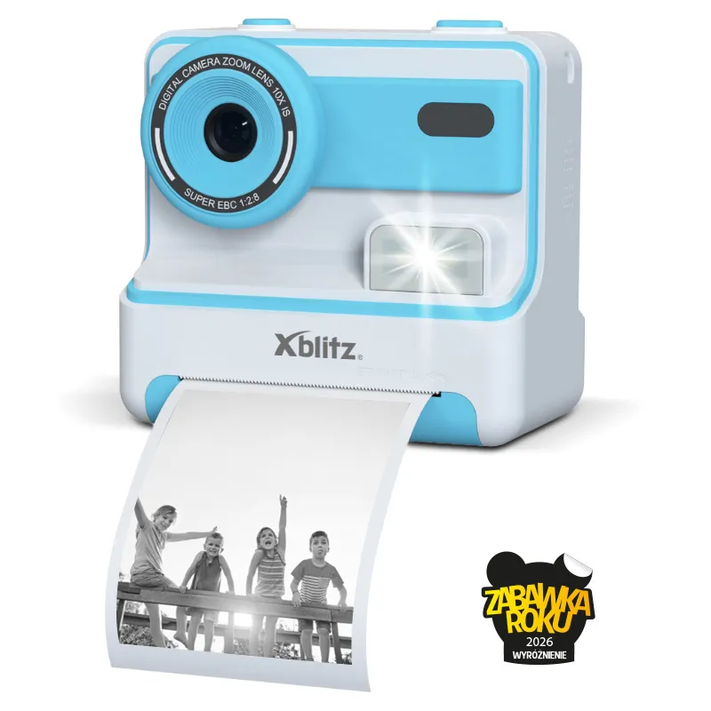 xblitz-flash-blue-kinder-sofortbildkamera-mit-thermodrucker image 1