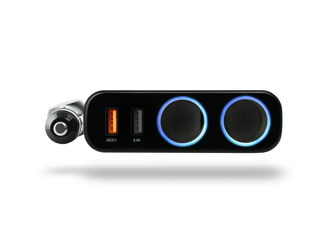 xblitz-r2-quick-charge-kfz-verteiler-2x-usb-2x-zigarettenanz-nder-qc-3-0 image 1