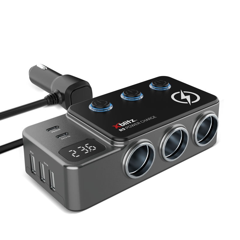 xblitz-r9-power-charge-auto-verteiler-mit-pd-35w-und-qc-3-0 image 3