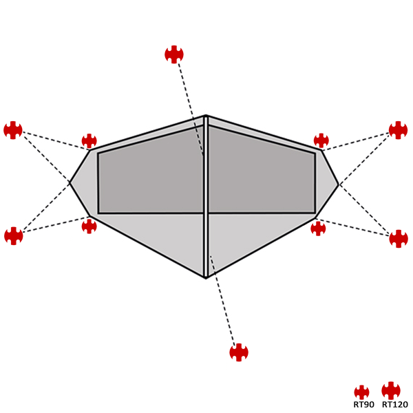 swiss-piranha-ultralight-peg-set-f-r-hilleberg-akto-10-teiliges-zelthering-set image 2