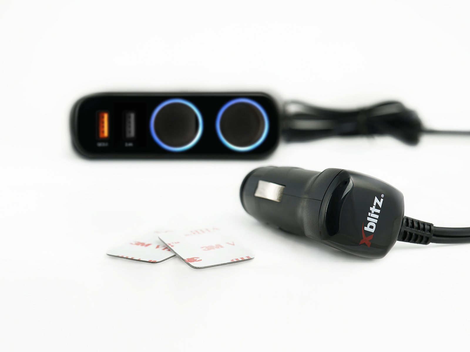 xblitz-r2-quick-charge-kfz-verteiler-2x-usb-2x-zigarettenanz-nder-qc-3-0 image 4