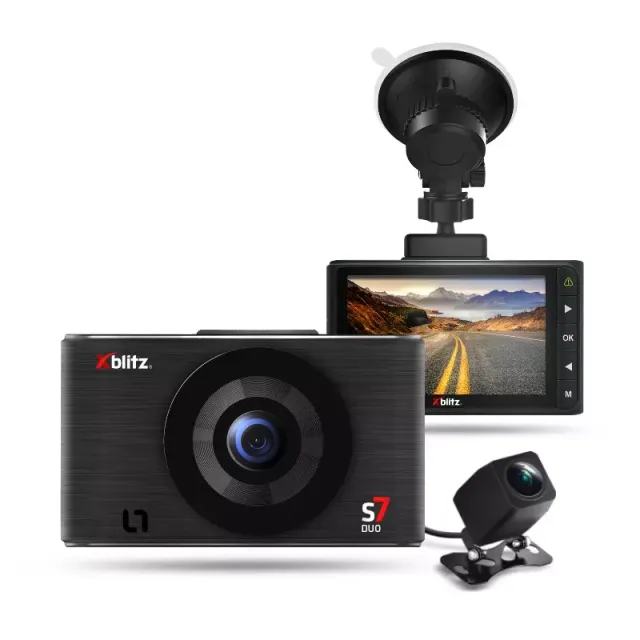 xblitz-s7-duo-dashcam-full-hd-mit-r-ckkamera-170-weitwinkel image 1