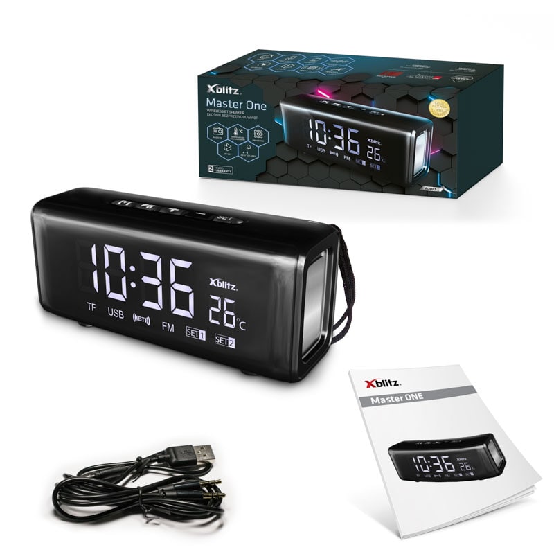 xblitz-master-one-bluetooth-lautsprecher-mit-fm-radio-und-uhr image 8