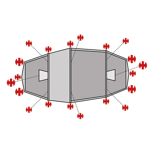 swiss-piranha-ultralight-peg-set-f-r-helsport-fjellheimen-6-camp-20-teilig image 1