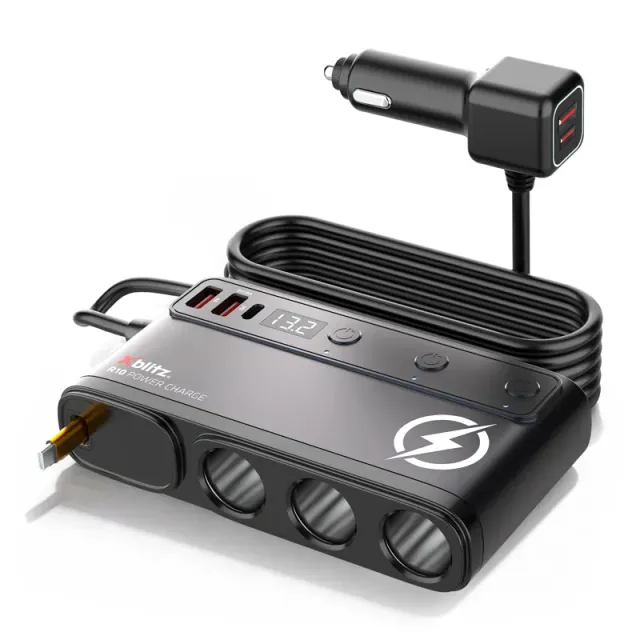 xblitz-r10-power-charge-auto-verteiler-mit-quick-charge-3-0-und-pd-45w image 1