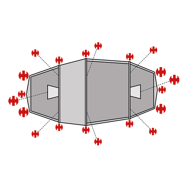 swiss-piranha-ultralight-peg-set-f-r-helsport-fjellheimen-6-camp-20-teilig image 1