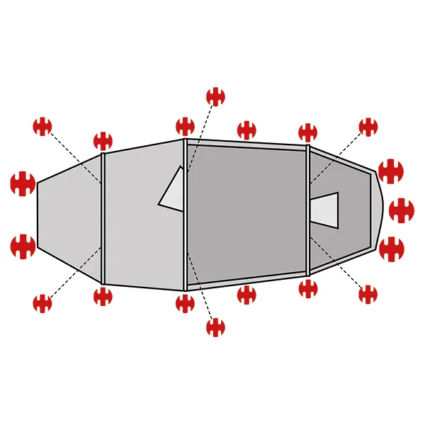 swiss-piranha-ultralight-peg-set-f-r-helsport-lofoten-pro-camp-2-3-19-teilig image 1