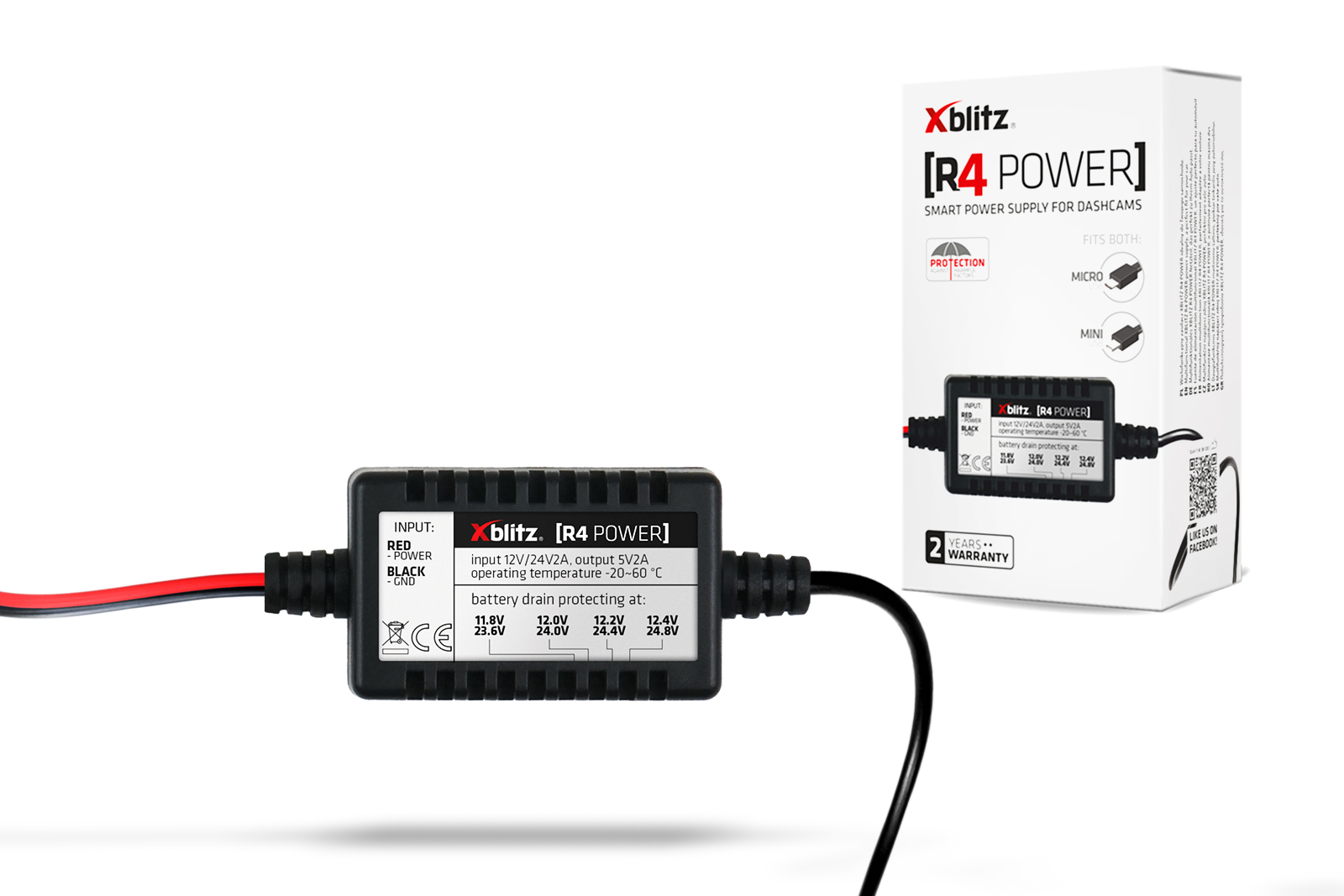 xblitz-r4-power-dauerstrom-adapter-f-r-dashcam image 4