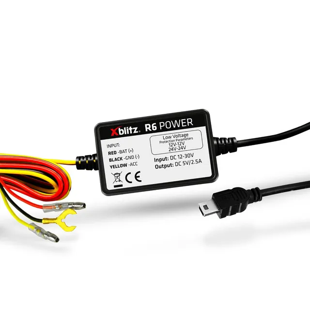 xblitz-r6-power-dashcam-parkw-chter-netzteil-hardwire-kit image 1