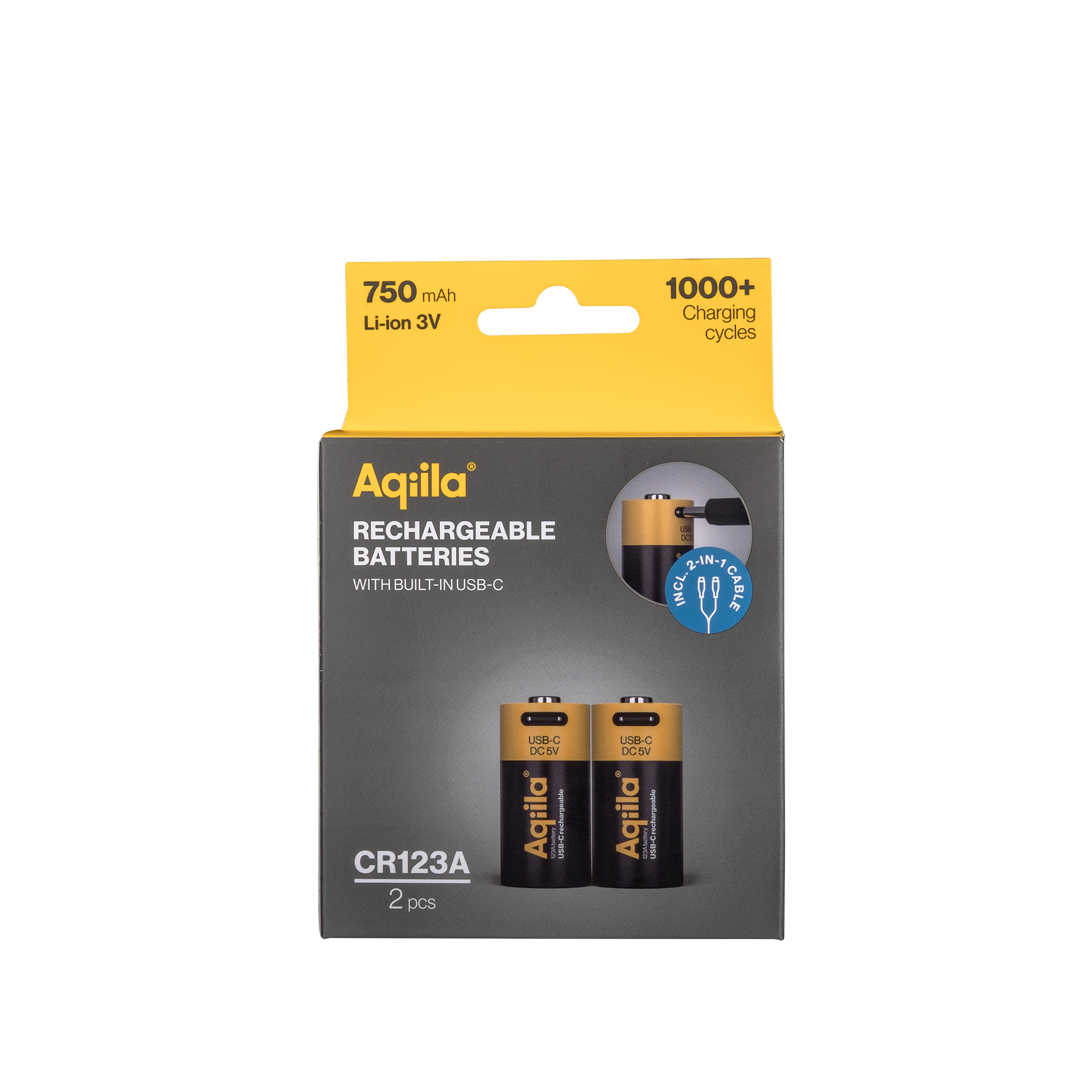 aqiila-cr123a-usb-c-akku-3v-750mah-2-st-ck image 5