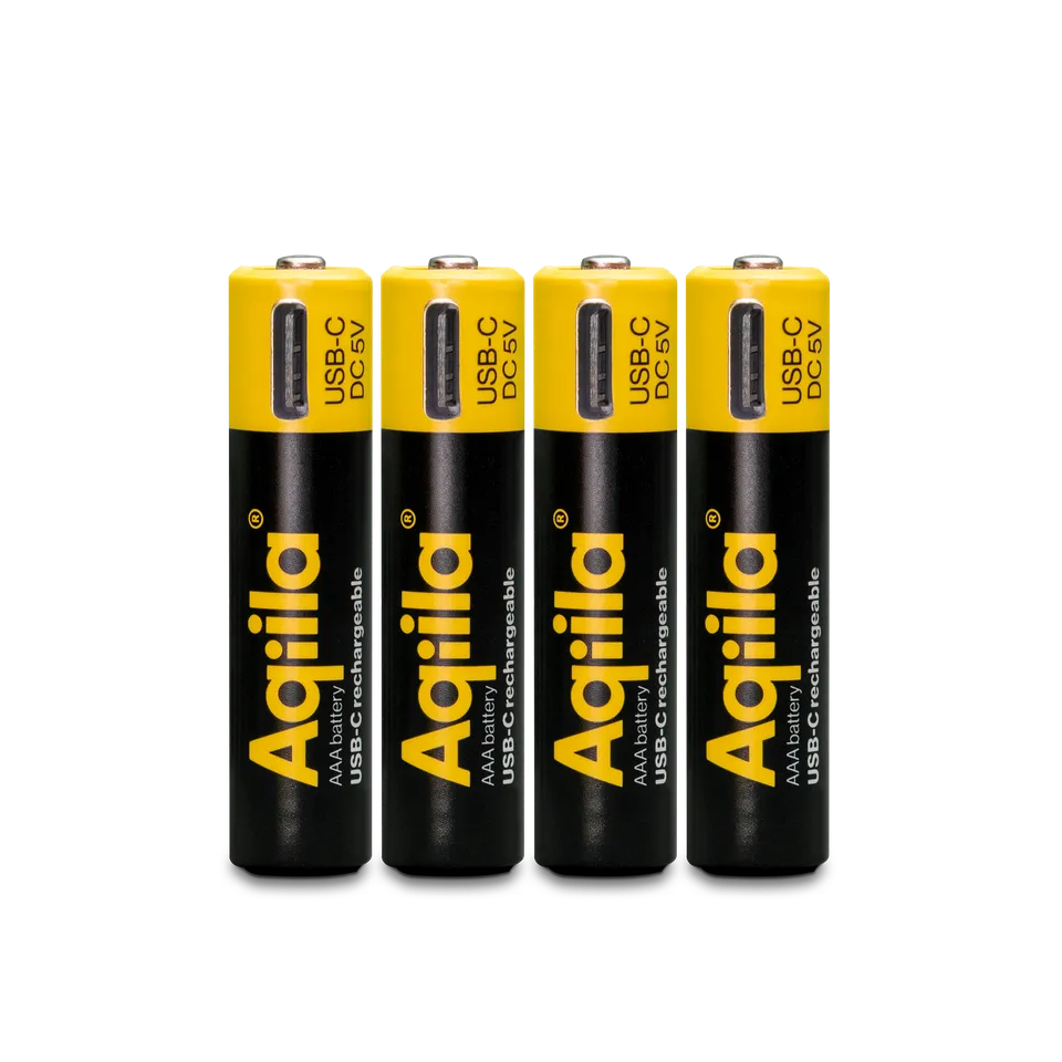 aqiila-aaa-usb-c-akku-1-5v-600mah-4er-pack-mit-ladekabel-und-case image 1