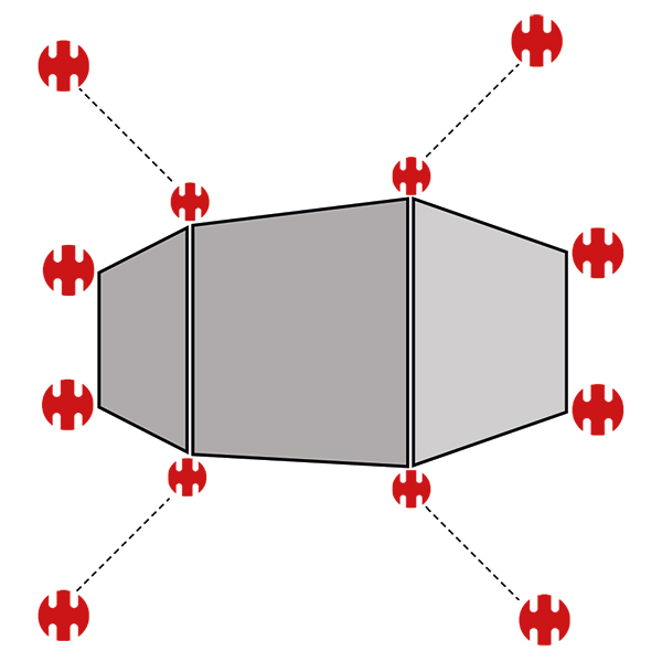 swiss-piranha-ultralight-peg-set-f-r-hilleberg-anjan-12-teilig-4x-rt90-8x-rt120 image 2
