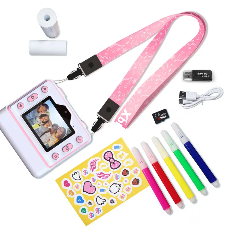 xblitz-flash-pink-kinder-sofortbildkamera-mit-thermodrucker image 8