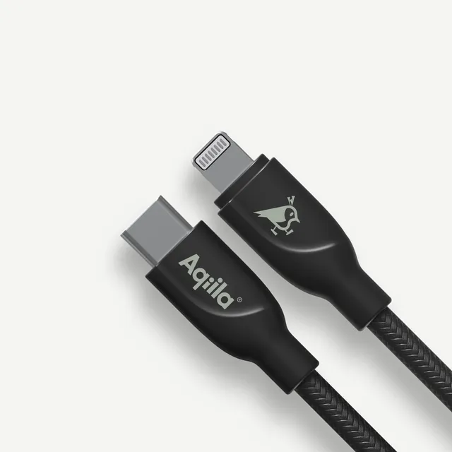 aqiila-cablebird-cb21-usb-c-auf-lightning-kabel-1-m-nylon image 1