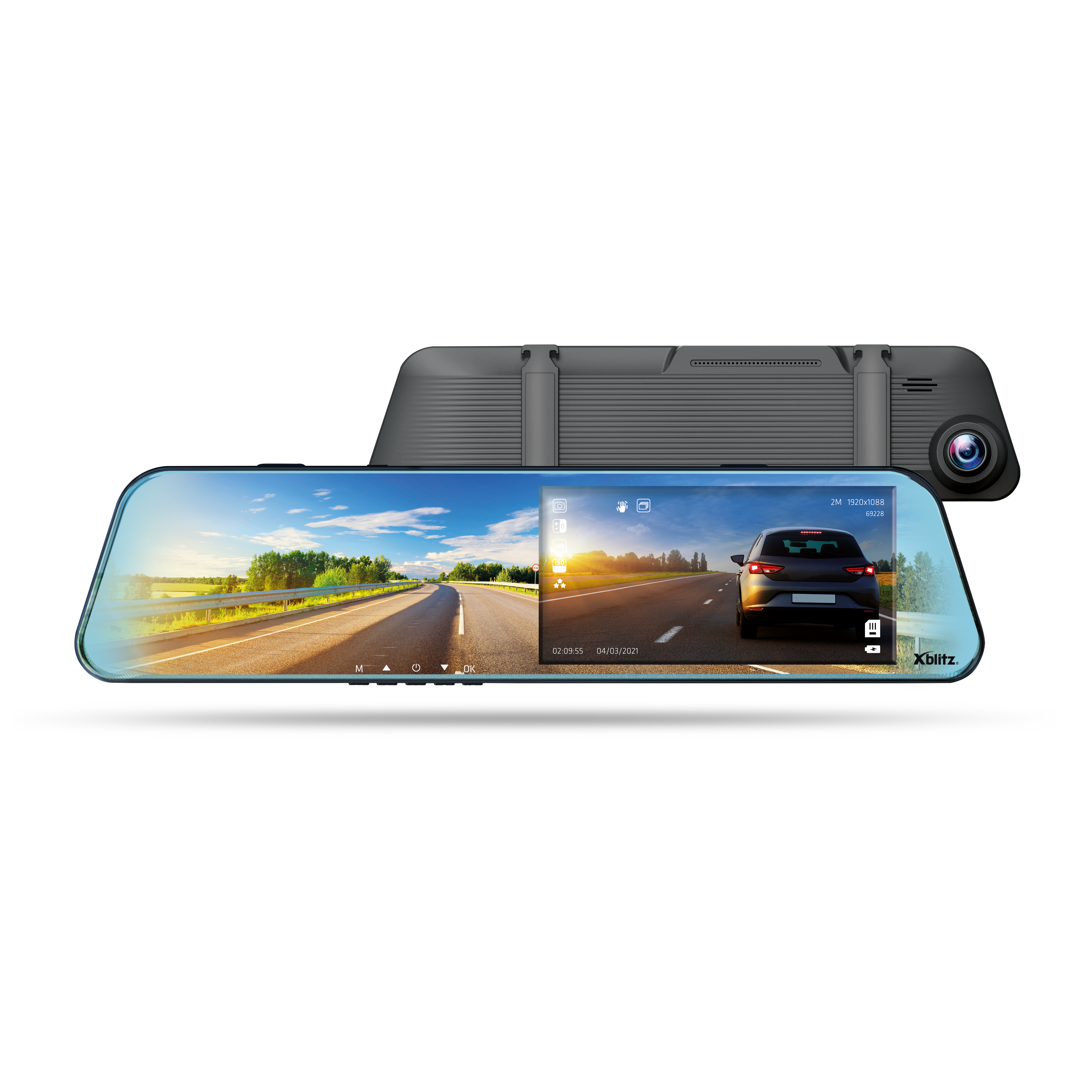 xblitz-mirror-view-spiegel-dashcam image 1