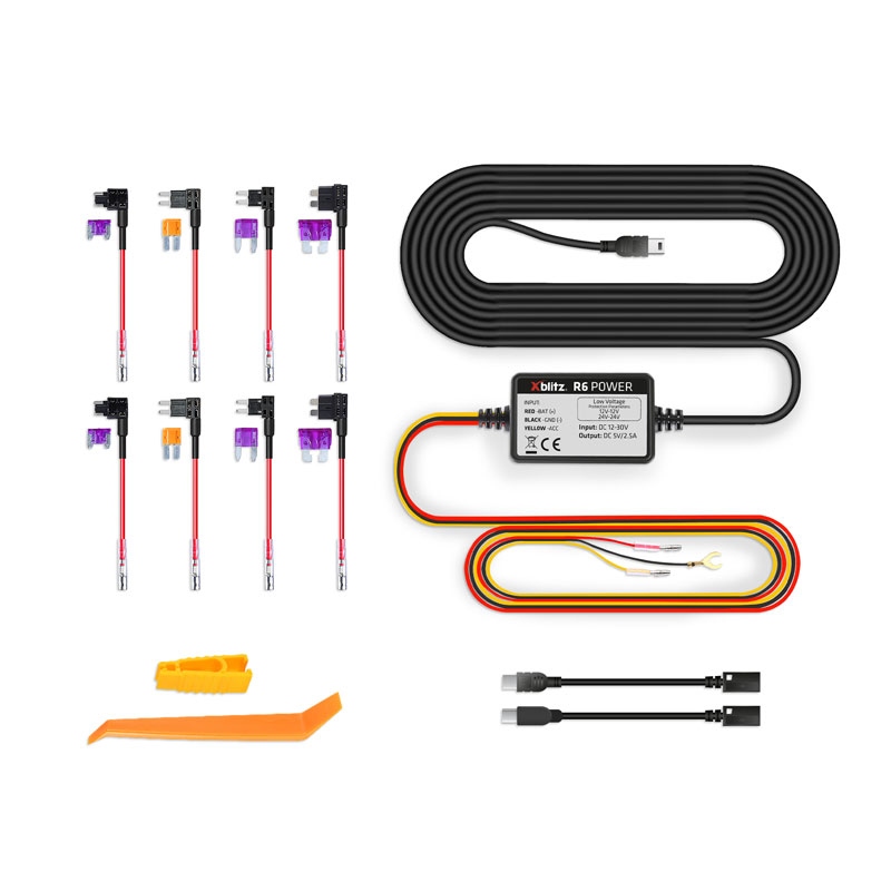xblitz-r6-power-dashcam-parkw-chter-netzteil-hardwire-kit image 3