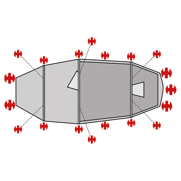 swiss-piranha-ultralight-peg-set-f-r-helsport-lofoten-pro-camp-2-3-19-teilig image 1