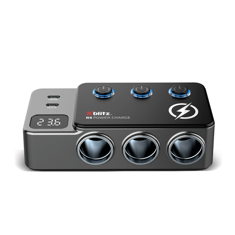 xblitz-r9-power-charge-auto-verteiler-mit-pd-35w-und-qc-3-0 image 1